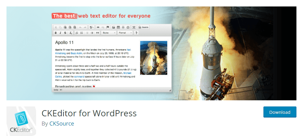 CKEditor for WordPress WordPress Plugins CKEditor for WordPress