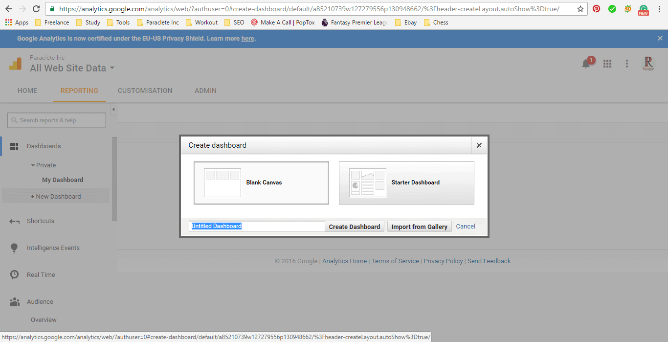  Create a Dashboard