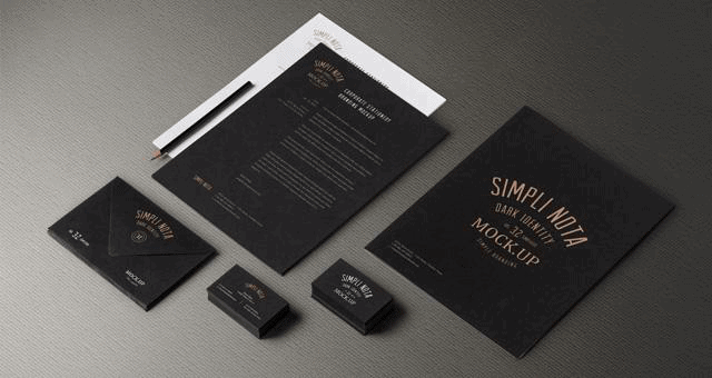Dark Corporate Branding Mockup Template Dark Corporate Branding Mockup Template