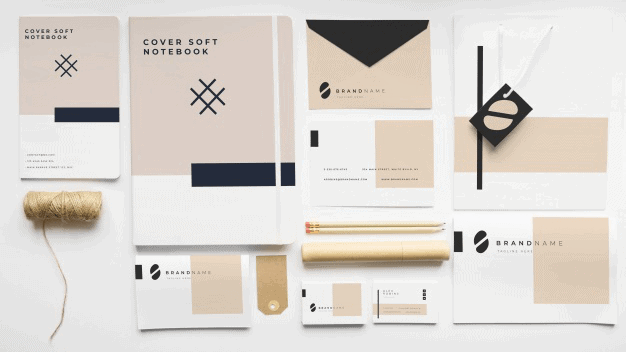 Elegant Pastel Black Branding Mockup Template Elegant Pastel & Black Branding Mockup Template