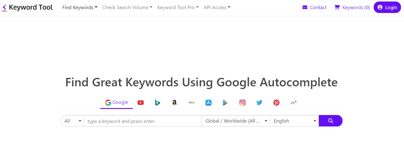 Keywordtool.io Keywordtool.io
