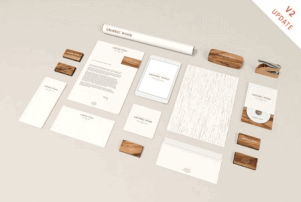 Modern Wood Branding Mockup Modern Wood Branding Mockup Template