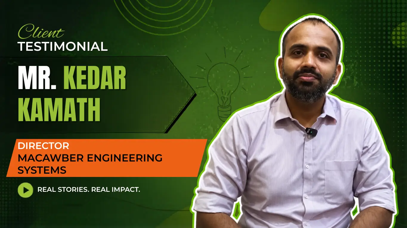 Mr. Kedar Kamath – Director, Macawber Engineering Systems