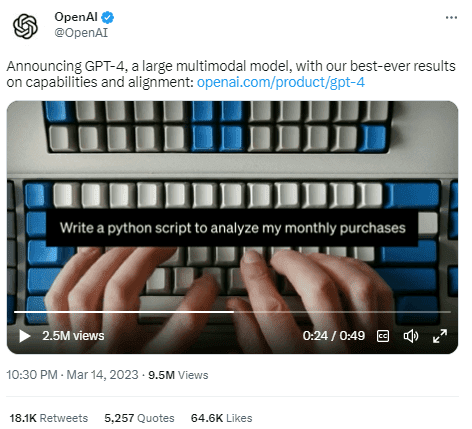 OpenAI Tweet