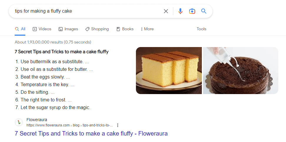Tips for making fluffy a cake