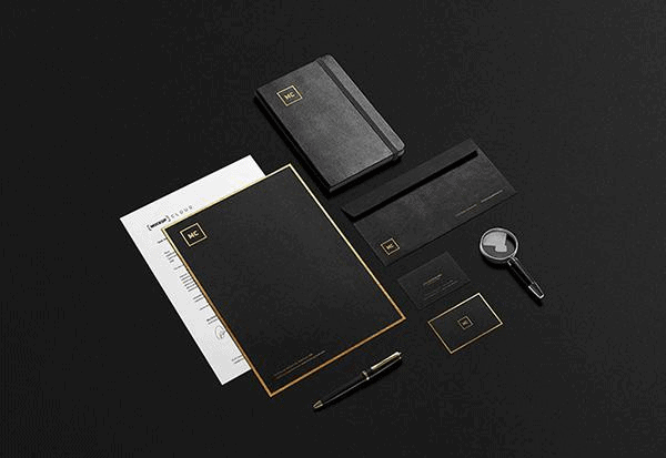 Professional Black Leather Branding Professional Black Leather Branding Mockup Template