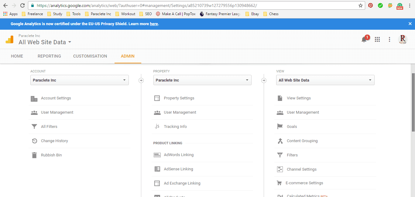 Setting up Goal Tracking