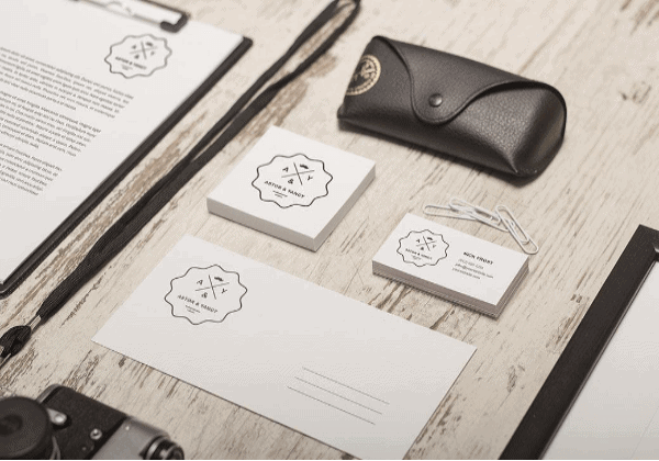 Vintage Black And White Branding Mockup Template Vintage Black And White Branding Mockup Template