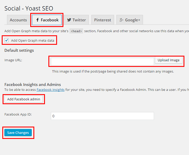 Facebook - Yoast SEO Setting