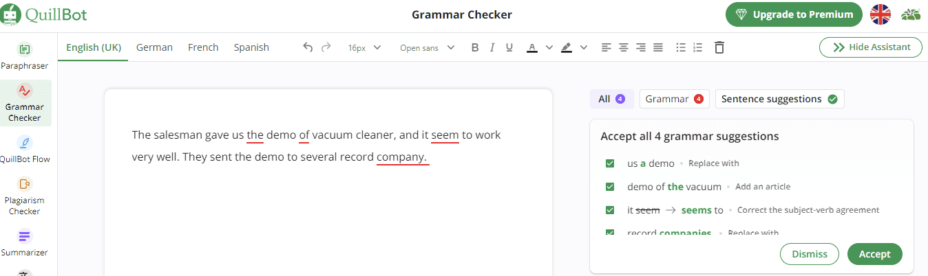 Grammarly QuillBot