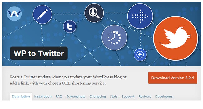 wp to twitter plugin